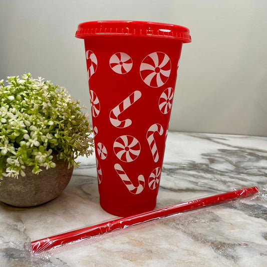 Plastic Tumbler - Christmas - Red #1