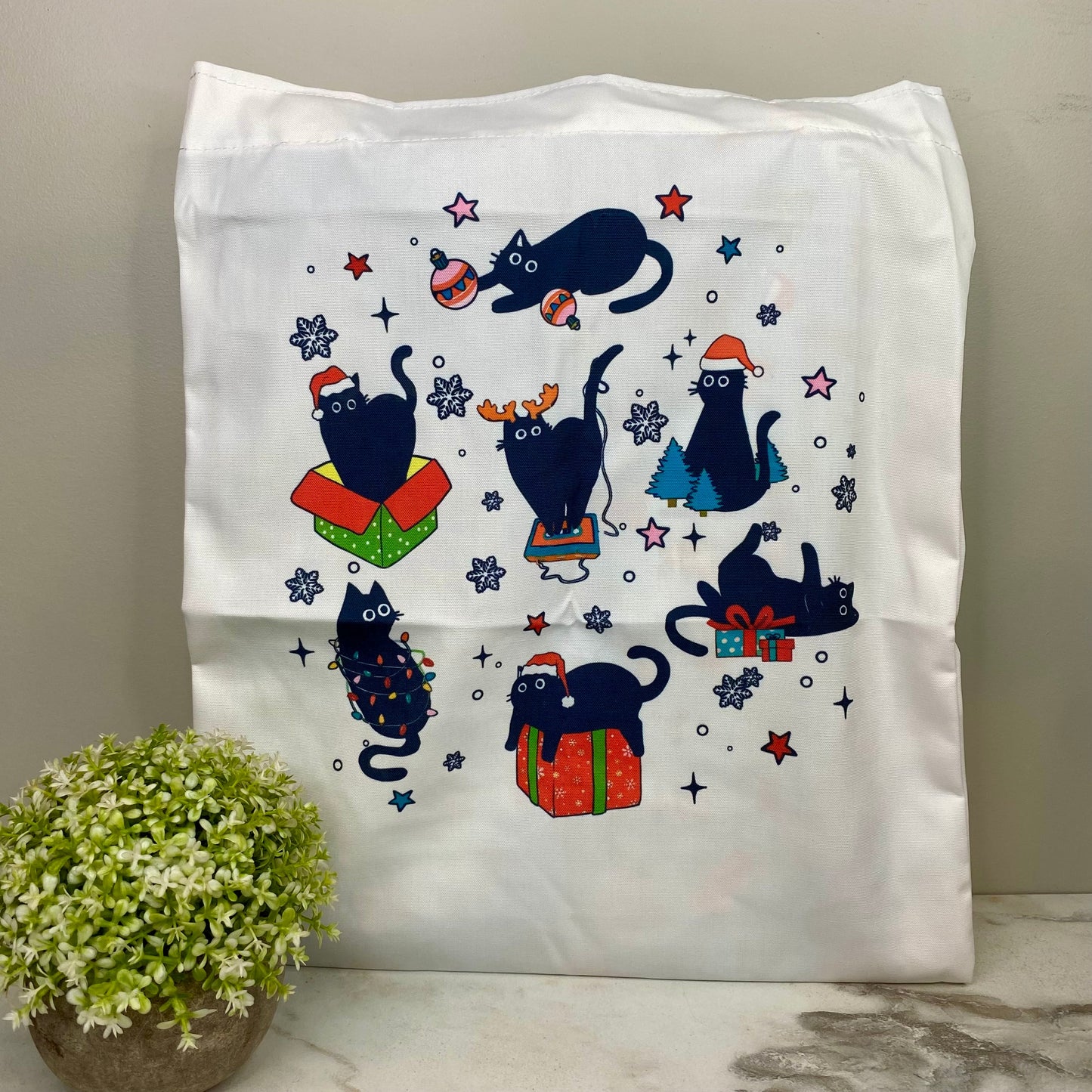 Tote Bag - Christmas - #7 - Kitty Christmas