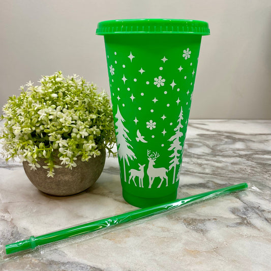 Plastic Tumbler - Christmas - Green #4