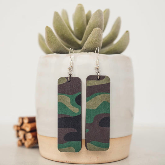 Wood Dangles - Camo