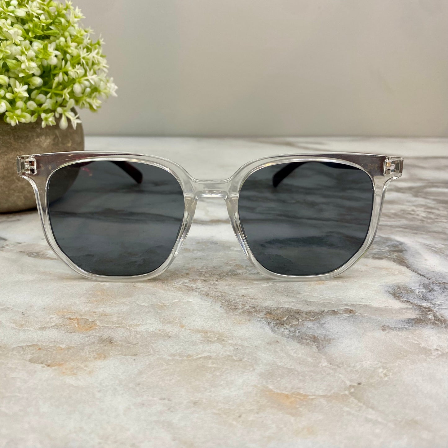 Sunglasses - Style F - Clear Black