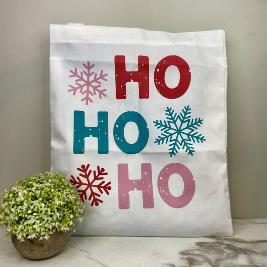 Tote Bag - Christmas - #29 - Ho Ho Ho Snowflake