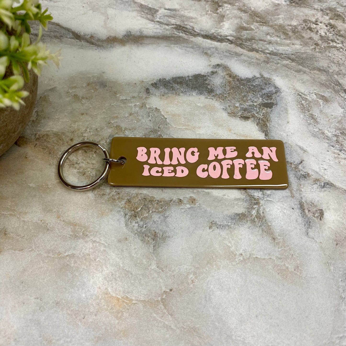 Keychain - Hotel Key - Iced Coffee