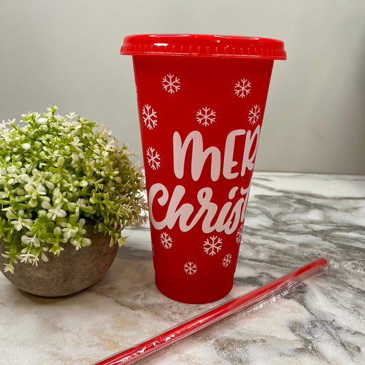 Plastic Tumbler - Christmas - Red #4