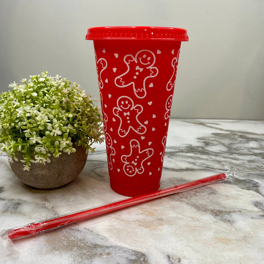 Plastic Tumbler - Christmas - Red #3