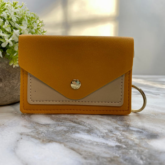 Keychain - Card Holder Wallet - Yellow