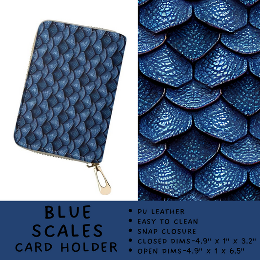 Batch #265 - Card Holders & Foldable Wallets - Closes 1/1 - ETA mid Feb - Blue Scales Card Holder