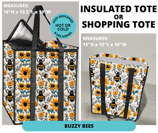 Preorder! Closes 12/30. ETA March. Buzzy Bees Shopping or Insulated Tote