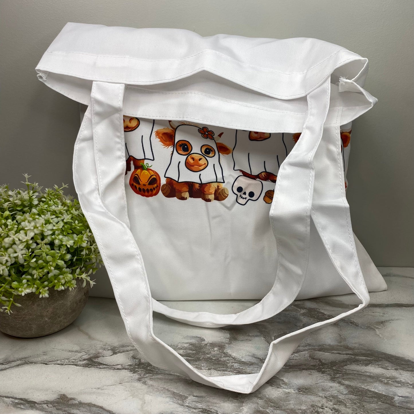 Tote Bag - Halloween - Cow Ghost