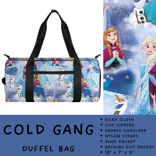 Batch #266 - Magical Travel Collection - Closes 1/3 - ETA mid Feb - Cold Gang Duffel Bag