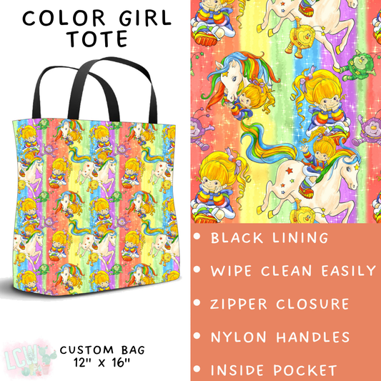 Batch #272 - Storybook Collection - Closes 1/17 - ETA late March - Color Girl Tote