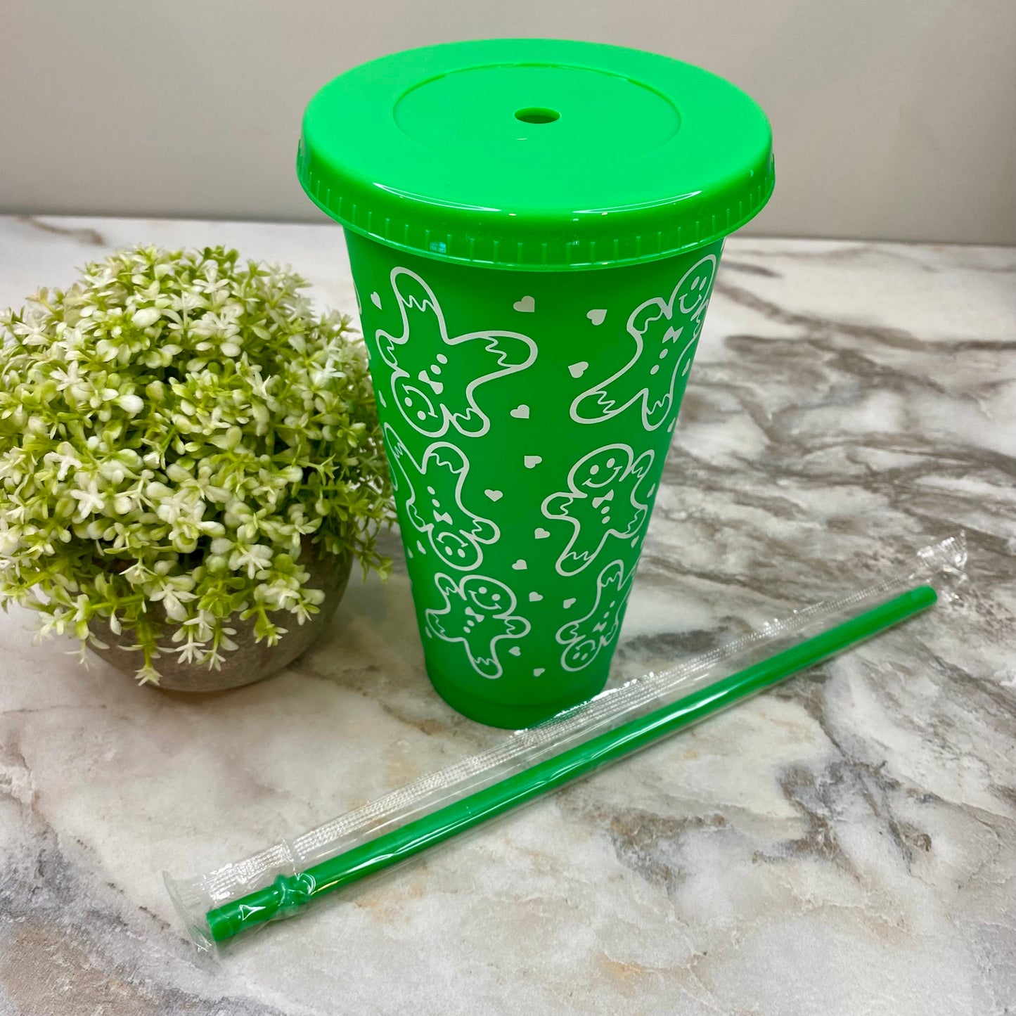 Plastic Tumbler - Christmas - Green #3