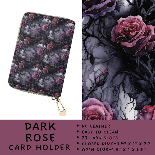 Batch #265 - Card Holders & Foldable Wallets - Closes 1/1 - ETA mid Feb - Dark Rose Card Holder