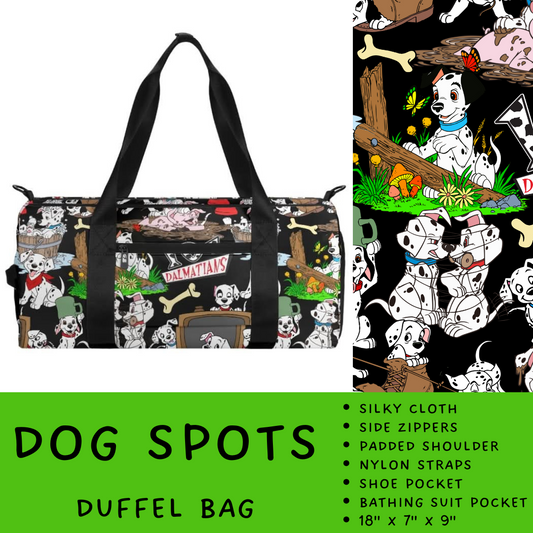 Batch #266 - Magical Travel Collection - Closes 1/3 - ETA mid Feb - Dog Spots Duffel Bag