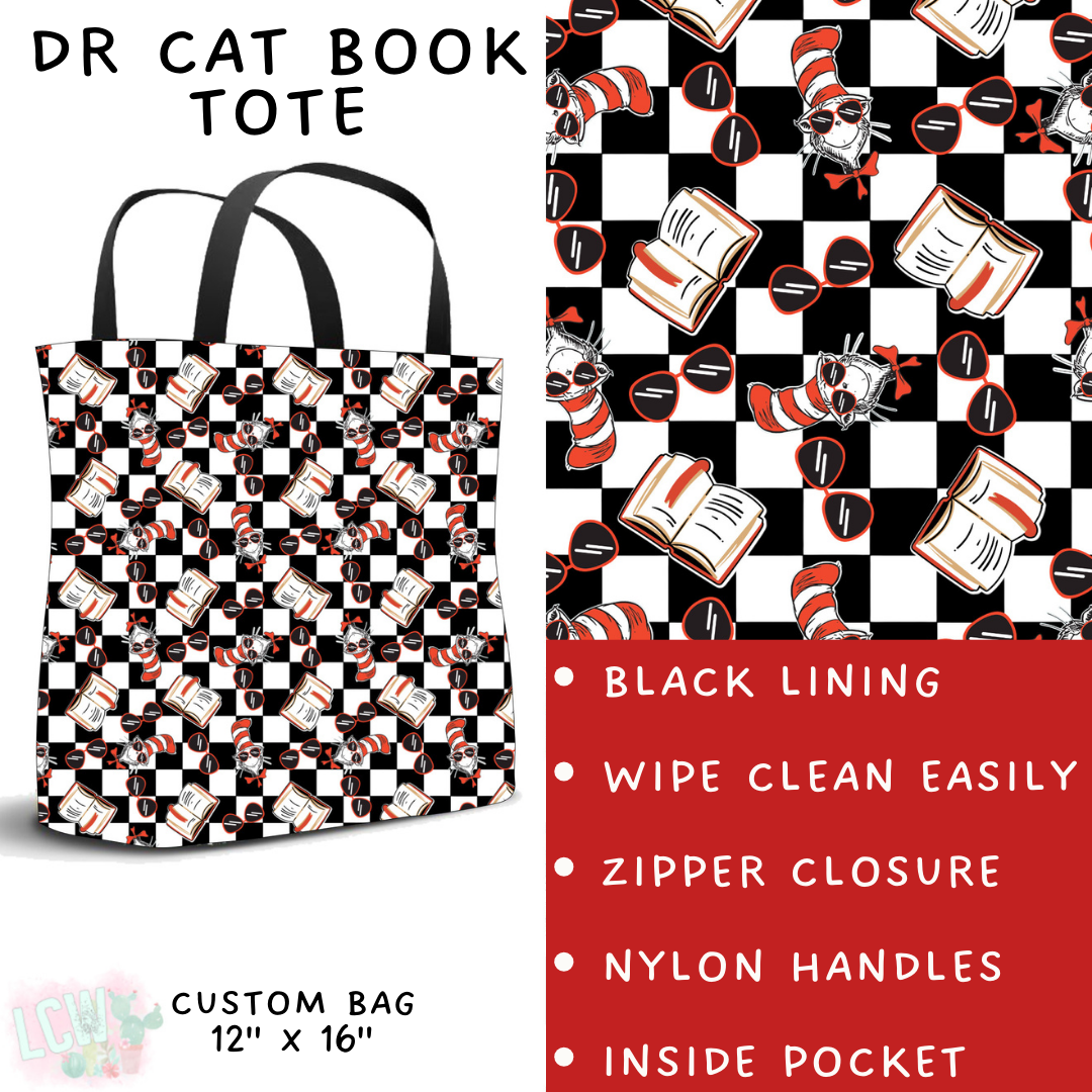 Batch #272 - Storybook Collection - Closes 1/17 - ETA late March - Dr Cat Book Tote