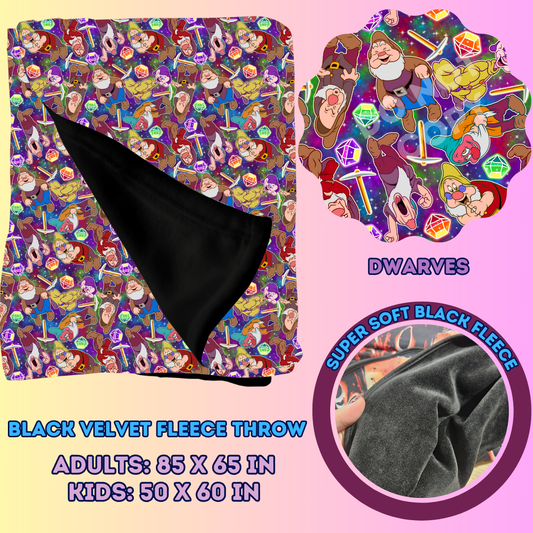 DWARVES - SOFT BLACK FLEECE THROWS 7 - PREORDER CLOSING 1/13