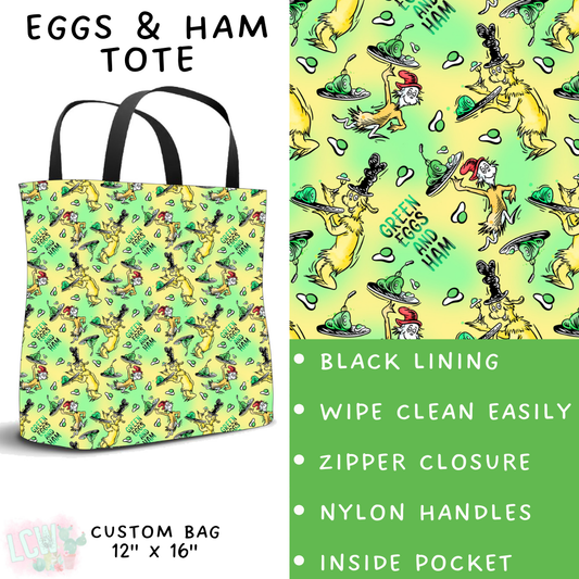 Batch #272 - Storybook Collection - Closes 1/17 - ETA late March - Eggs & Ham Tote