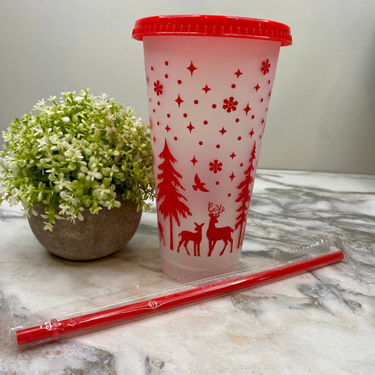 Plastic Tumbler - Christmas - Clear #2