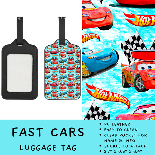 Batch #266 - Magical Travel Collection - Closes 1/3 - ETA mid Feb - Fast Cars Luggage Tag