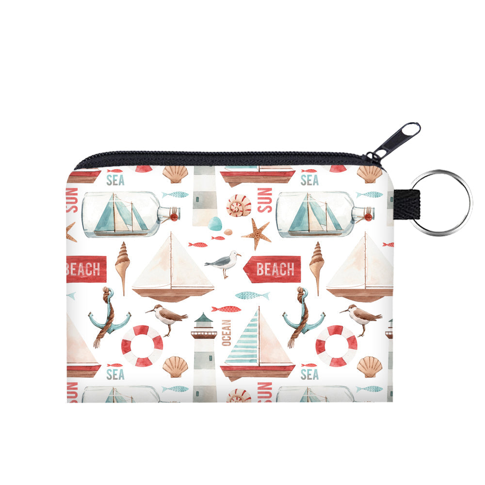 Mini Pouch - Sailboats