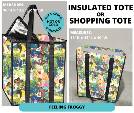 Preorder! Closes 12/30. ETA March. Feeling Froggy Shopping or Insulated Tote