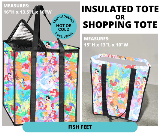 Preorder! Closes 12/30. ETA March. Fish Feet Shopping or Insulated Tote