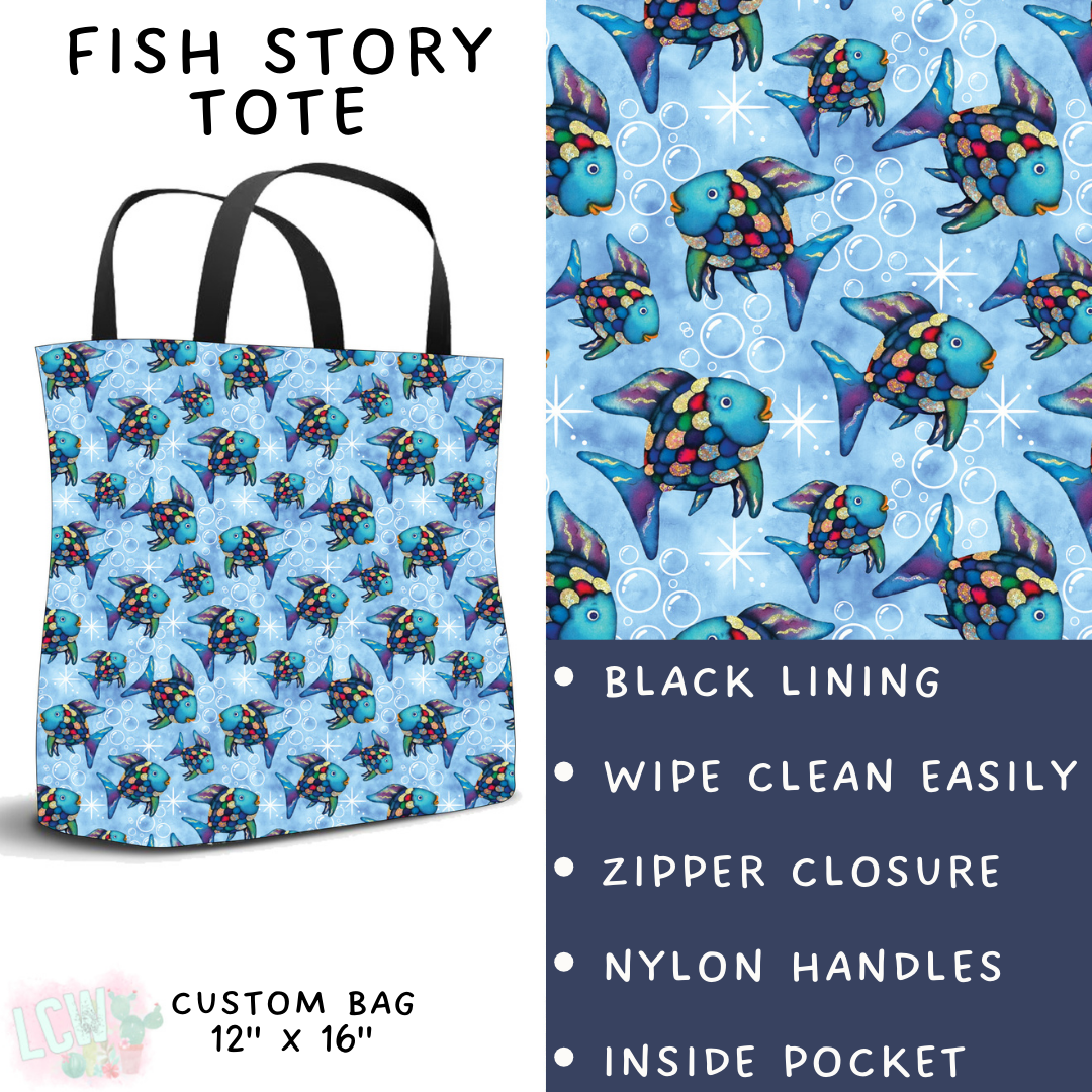 Batch #272 - Storybook Collection - Closes 1/17 - ETA late March - Fish Story Tote