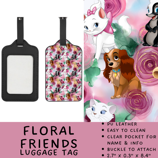 Batch #266 - Magical Travel Collection - Closes 1/3 - ETA mid Feb - Floral Friends Luggage Tag