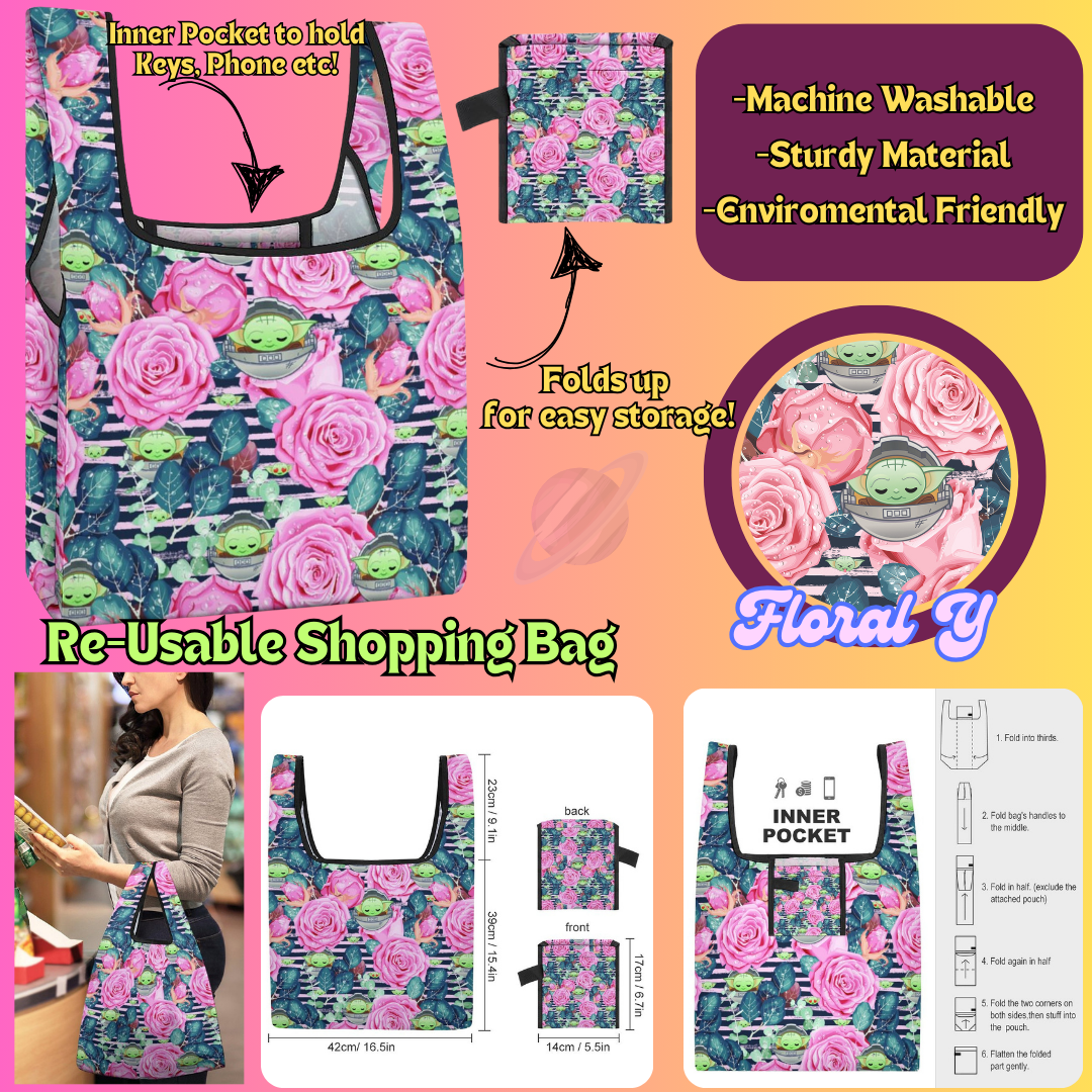 FLORAL Y - Re-Usable Shopping Bags PREORDER Closing 1/15