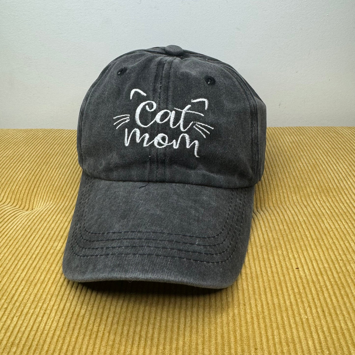 Hat - Cat Mom - Charcoal