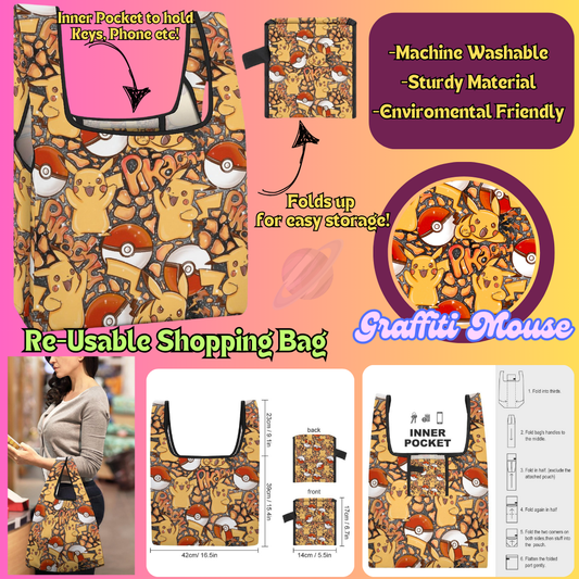 GRAFFITI MOUSE - Re-Usable Shopping Bags PREORDER Closing 1/15