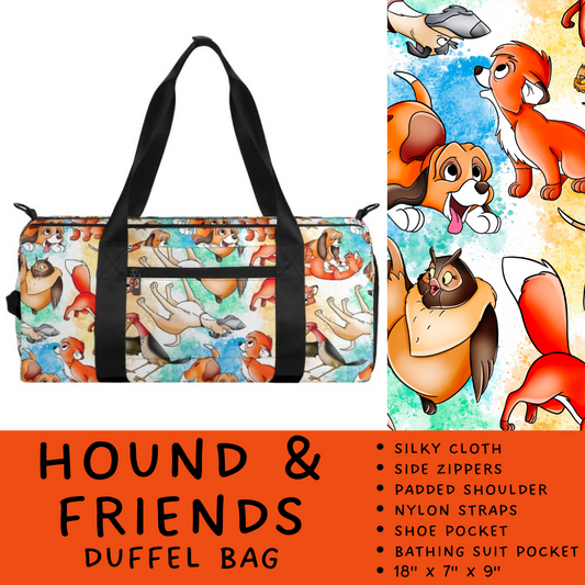 Batch #266 - Magical Travel Collection - Closes 1/3 - ETA mid Feb - Hound and Friends Duffel Bag