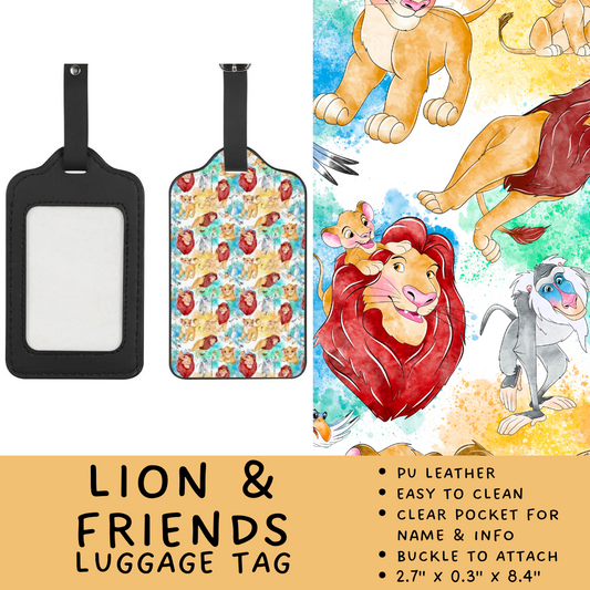 Batch #266 - Magical Travel Collection - Closes 1/3 - ETA mid Feb - Lion and Friends Luggage Tag