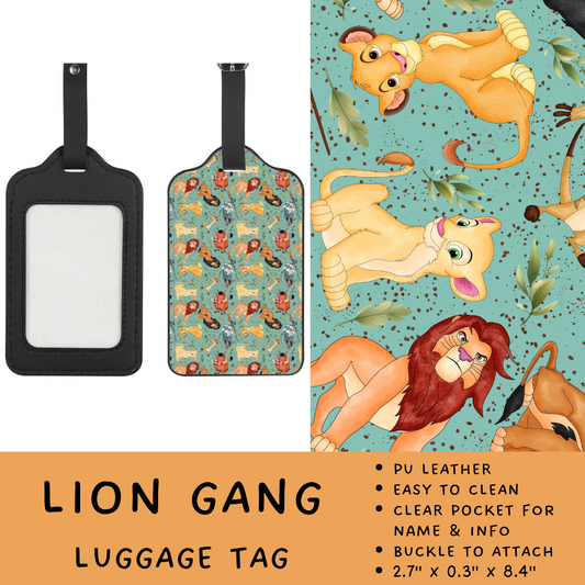 Batch #266 - Magical Travel Collection - Closes 1/3 - ETA mid Feb - Lion Gang Luggage Tag