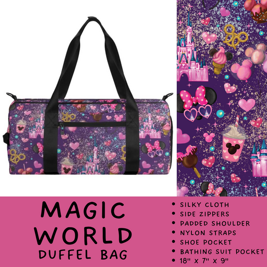 Batch #266 - Magical Travel Collection - Closes 1/3 - ETA mid Feb - Magic World Duffel Bag