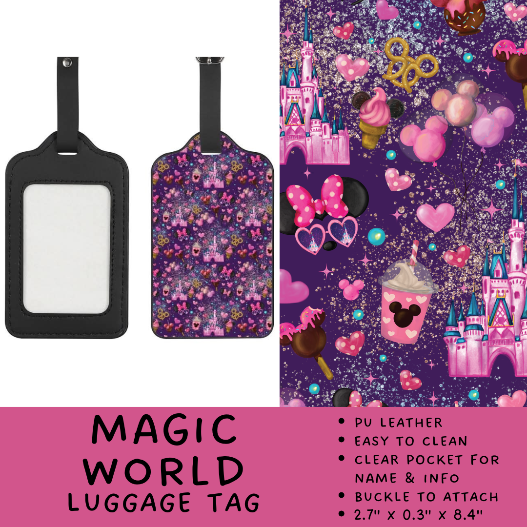 Batch #266 - Magical Travel Collection - Closes 1/3 - ETA mid Feb - Magic World Luggage Tag