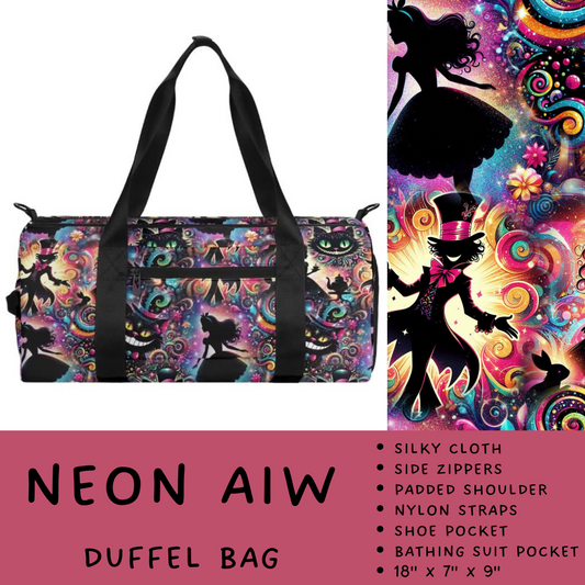 Batch #266 - Magical Travel Collection - Closes 1/3 - ETA mid Feb - Neon AIW Duffel Bag