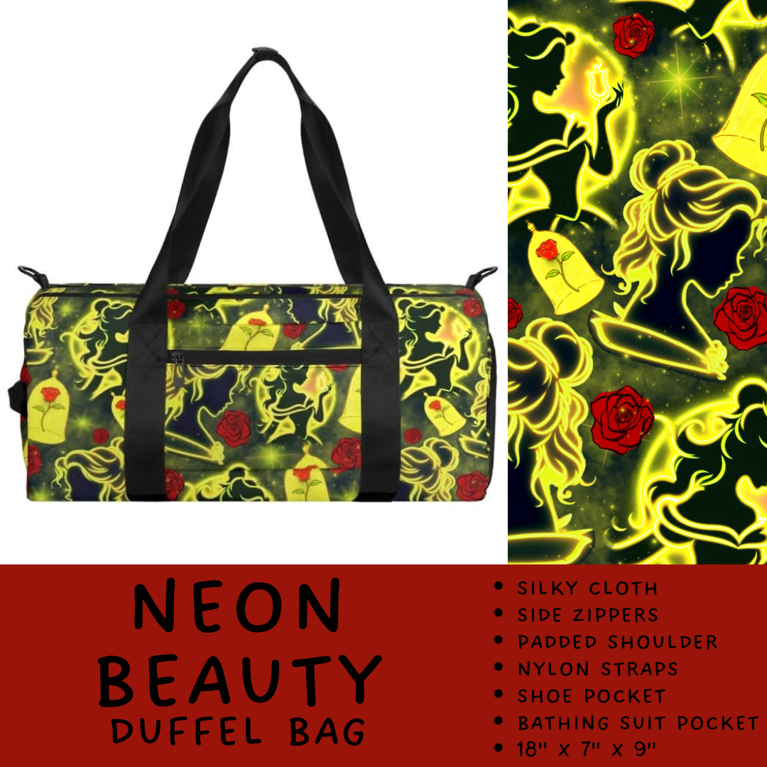 Batch #266 - Magical Travel Collection - Closes 1/3 - ETA mid Feb - Neon Beauty Duffel Bag