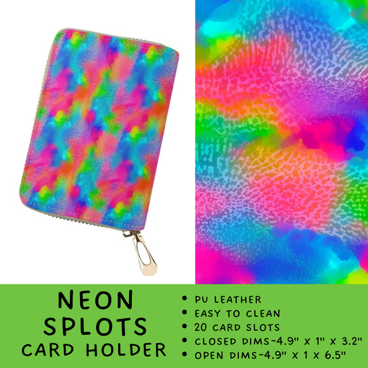 Batch #265 - Card Holders & Foldable Wallets - Closes 1/1 - ETA mid Feb - Neon Splots Card Holder