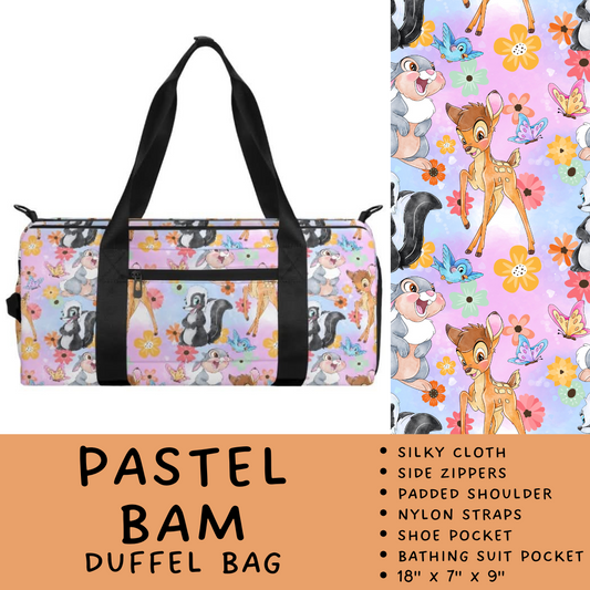 Batch #266 - Magical Travel Collection - Closes 1/3 - ETA mid Feb - Pastel Bam Duffel Bag