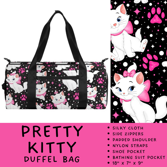 Batch #266 - Magical Travel Collection - Closes 1/3 - ETA mid Feb - Pretty Kitty Duffel Bag