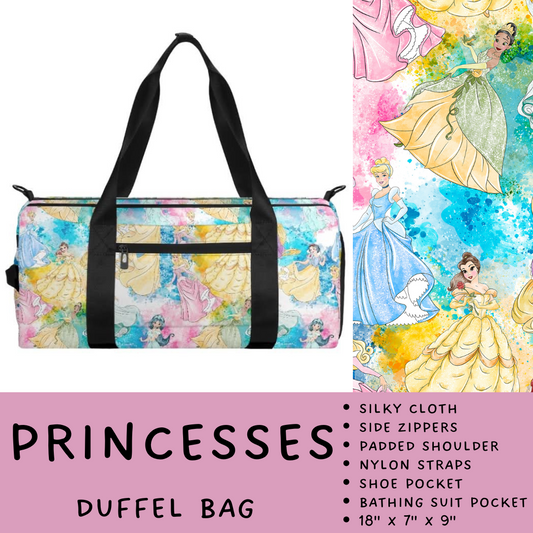 Batch #266 - Magical Travel Collection - Closes 1/3 - ETA mid Feb - Princesses Duffel Bag