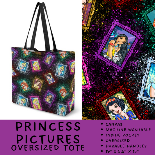 Batch #266 - Magical Travel Collection - Closes 1/3 - ETA mid Feb - Princess Pictures Oversized Totes