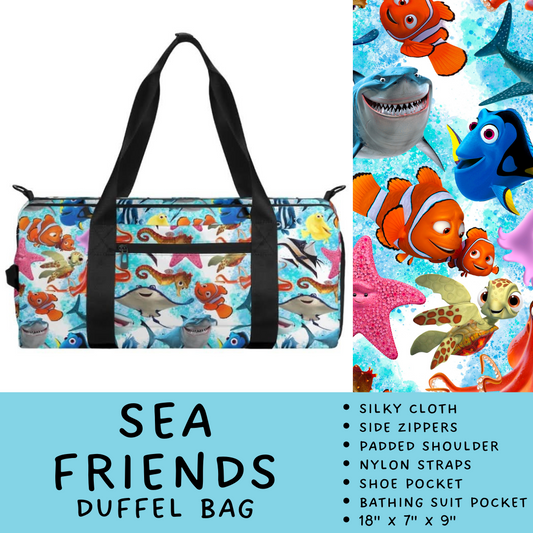 Batch #266 - Magical Travel Collection - Closes 1/3 - ETA mid Feb - Sea Friends Duffel Bag