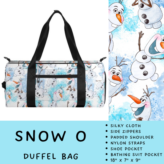 Batch #266 - Magical Travel Collection - Closes 1/3 - ETA mid Feb - Snow O Duffel Bag