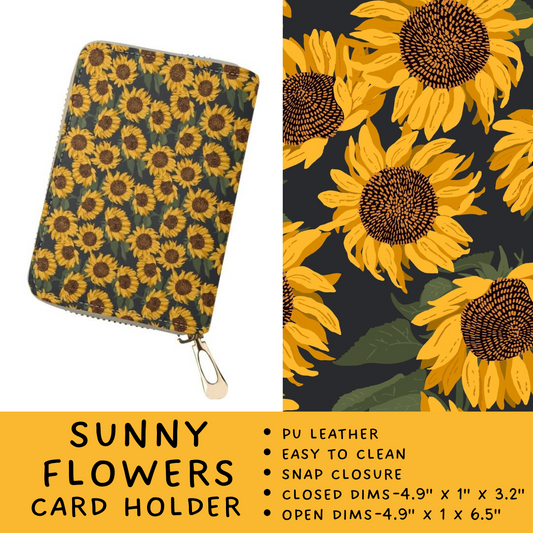 Batch #265 - Card Holders & Foldable Wallets - Closes 1/1 - ETA mid Feb - Sunny Flowers Card Holder