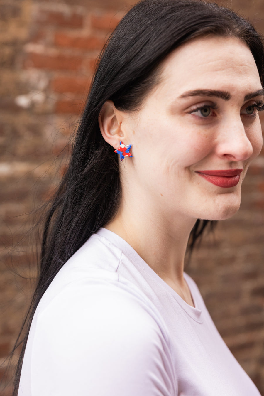 Liberty Star Studs - Red, White & Blue