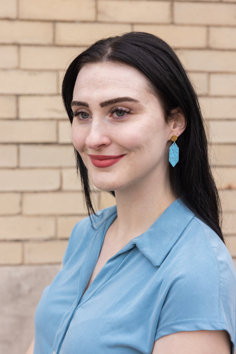 Gemma Earrings - Turquoise