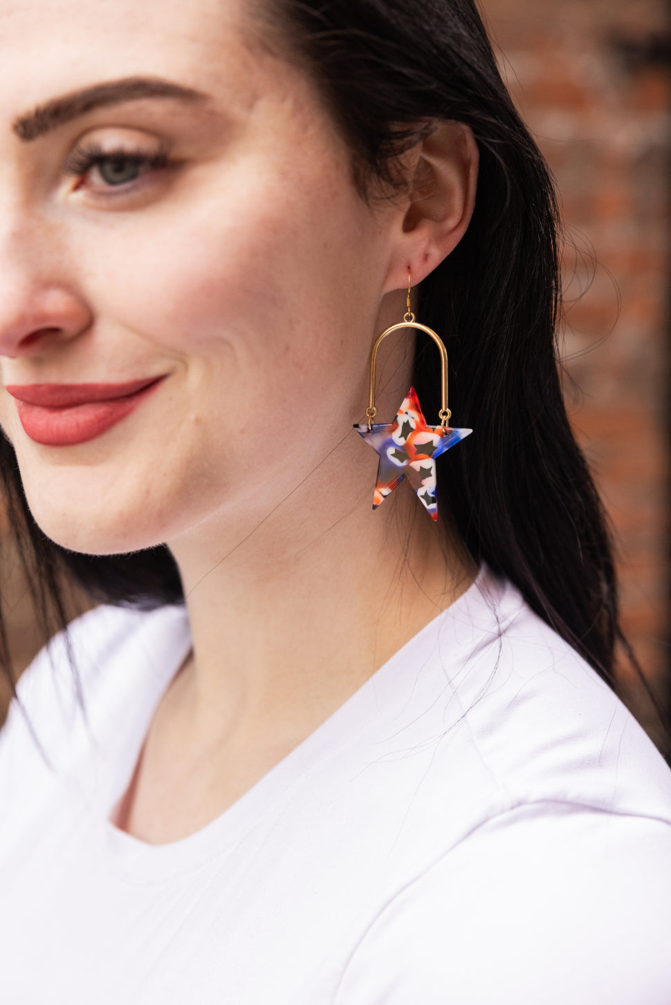 Rosie Star Earrings - Americana