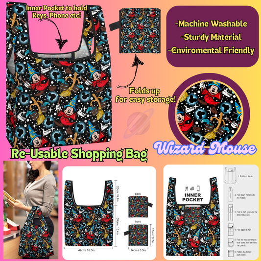 WIZARD MOUSE - Re-Usable Shopping Bags PREORDER Closing 1/15